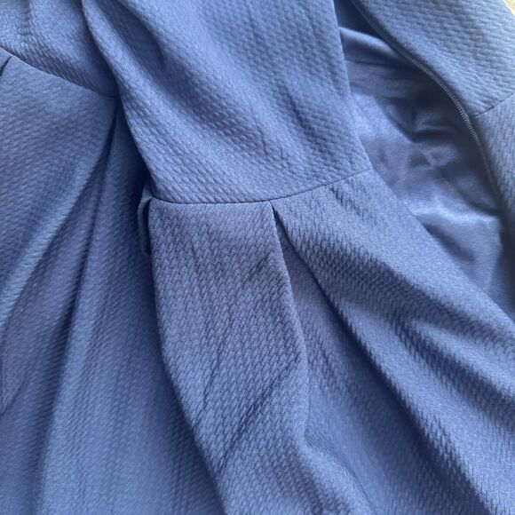 Knitworks Navy Floral Print Dress For Girls 14 or Women Size S with Pearls - Picture 8 of 14